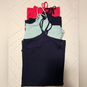 BUNDLE  Of Four Various Strappy Tank Tops All Size Large